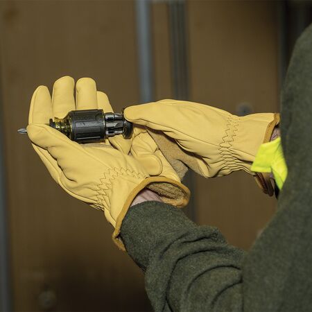 Cowhide Leather Gloves, Medium