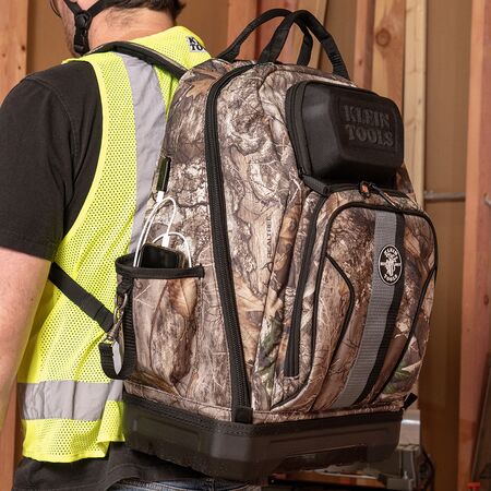 Tradesman Pro™ XL Tool Bag Backpack, 40 Pockets, Camo
