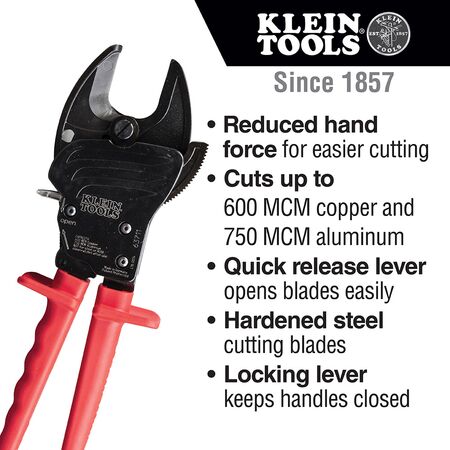 Open-Jaw Ratcheting Cable Cutter