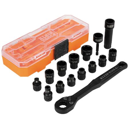 KNECT™ 3/8-Inch Drive Impact-Rated Pass Through Socket Set, 15-Piece