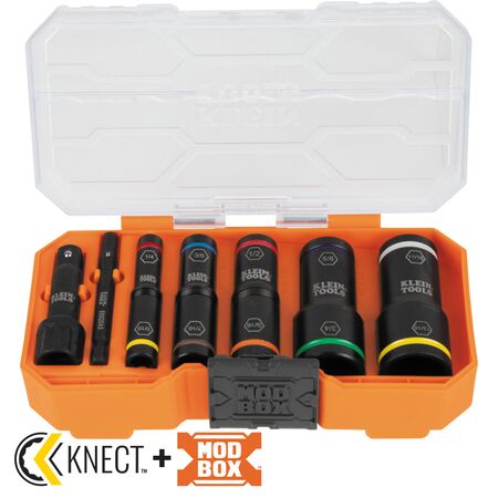 KNECT™ Flip-10 Heavy Duty Flip Impact Socket Set, SAE, 8-Piece
