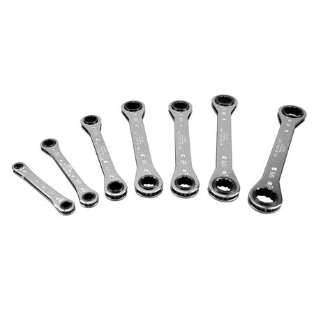 Ratcheting Box Spanner Set, 7-Piece