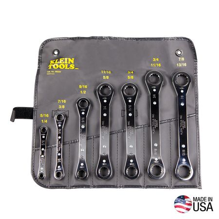 Ratcheting Box Spanner Set, 7-Piece