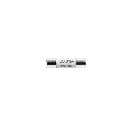 Replacement Fuse, 5x20, 200MA, 600V