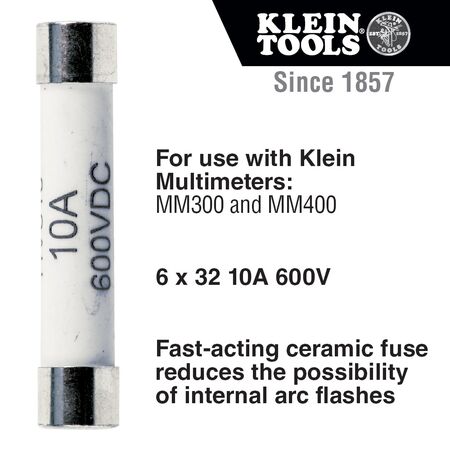 Replacement Fuse, 6x32, 10A, 600V