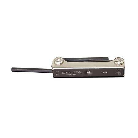 Folding Hex Key Set, 7-Key, Metric Sizes