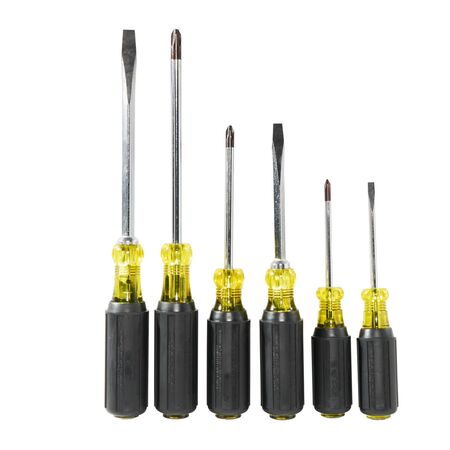 Screwdriver Set, Slotted and Phillips, 6-Piece