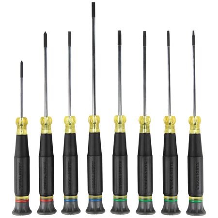 Precision Screwdriver Set, Slotted, Phillips and TORX®, 8-Piece