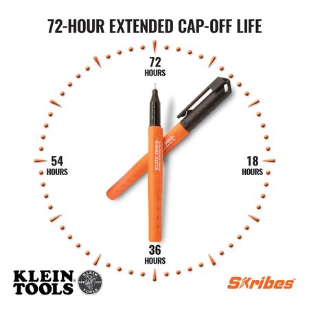 Skribes™ Ultra Fine Tip Permanent Markers, Black, 2-Pack
