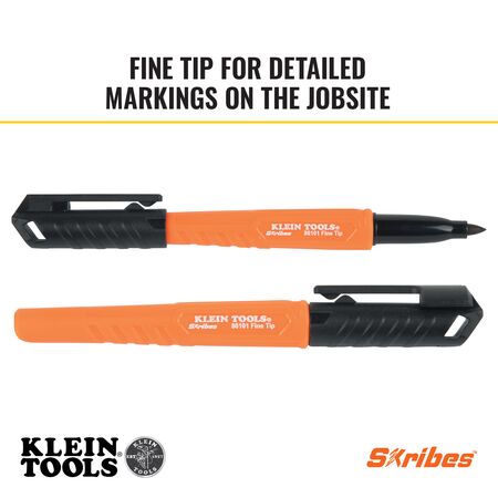 Skribes™ Fine Tip Permanent Markers, Black, 4-Pack
