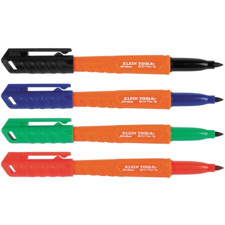 Skribes™ Fine Tip Permanent Markers, Multi-Colour, 4-Pack