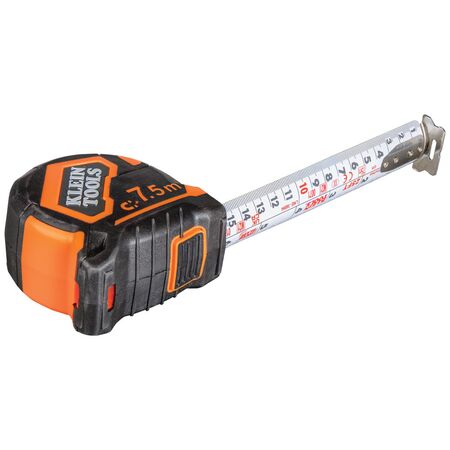Tape Measure, 7.5 m, Magnetic Double-Hook