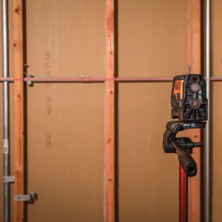 Red Mini Cross-Line Self-Levelling Laser Level, 11 m