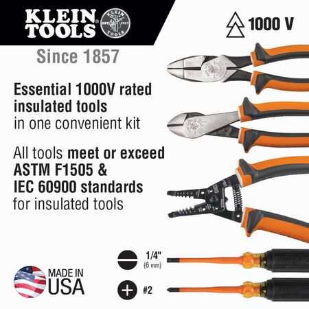 1000V Insulated Tool Kit, 5-piece