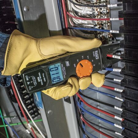 Electrical Tester, Open-Jaw Fork Meter, AC Auto-Ranging, 200 Amp