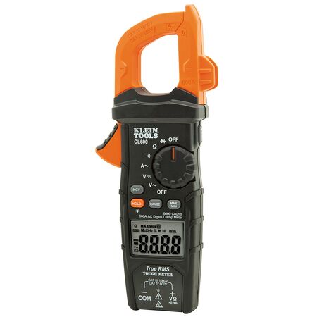 Digital Clamp Meter, True RMS, AC Auto-Ranging, 600 Amp