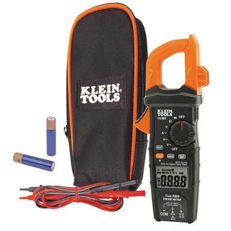 Digital Clamp Meter, True RMS, AC Auto-Ranging, 600 Amp