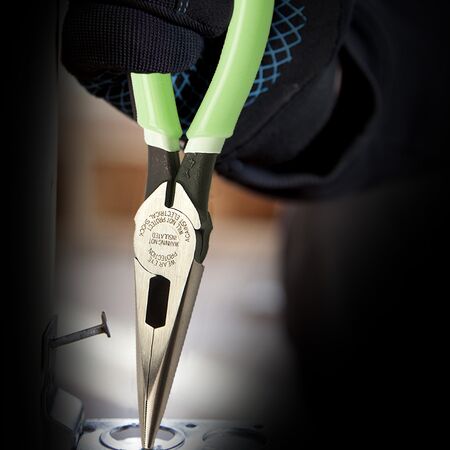 Pliers, Needle Nose Side-Cutters, High-Visibility, 21.4 cm