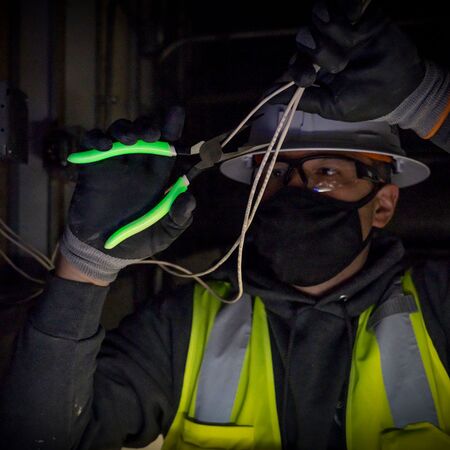 Pliers, Needle Nose Side-Cutters, High-Visibility, 21.4 cm