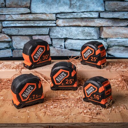 Tape Measure, 7.5 m, Magnetic Double-Hook