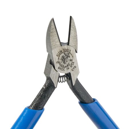 Diagonal Cutting Pliers, Electronics, Tapered Nose, Spring, 10.8 cm