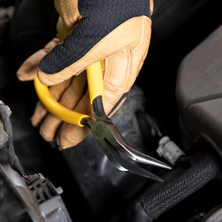 Pliers, Curved Needle Nose Pliers, 16.2 cm