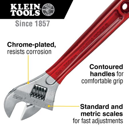Adjustable Spanner - Extra Capacity, 210 mm
