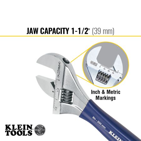 Adjustable Spanner - Extra-Wide Jaw, 216 mm
