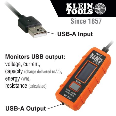USB Digital Meter - USB-A (Type A)