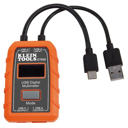 USB Digital Meter, USB-A and USB-C