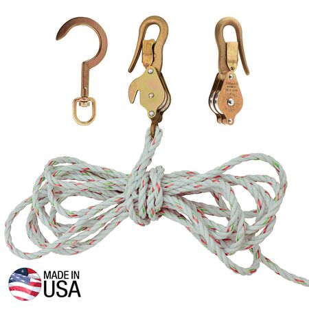 Block and Tackle, Spliced to H268, Block H267, Swivel Anchor Hook 259