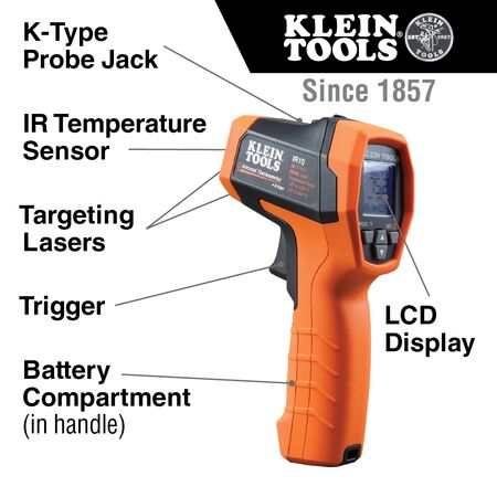 Dual-laser infrared thermometer - 20:1