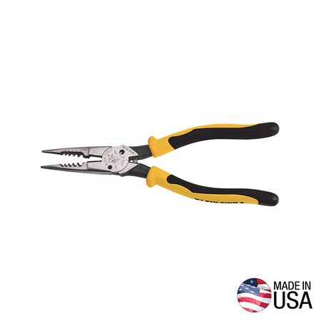Pliers, All-Purpose Needle Nose, Spring Loaded, Cuts, Strips, 21.9 cm
