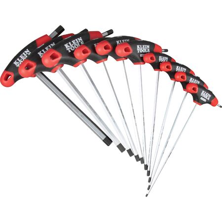 Hex Key Set, SAE T-Handle, 15.2 cm with Stand, 10-Piece