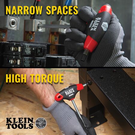 Hex Key Set, SAE T-Handle, 15.2 cm with Stand, 10-Piece