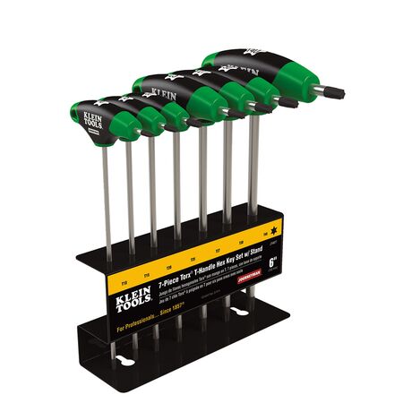 Hex Key Set, TORX® T-Handle, 15.2 cm with Stand, 7-Piece