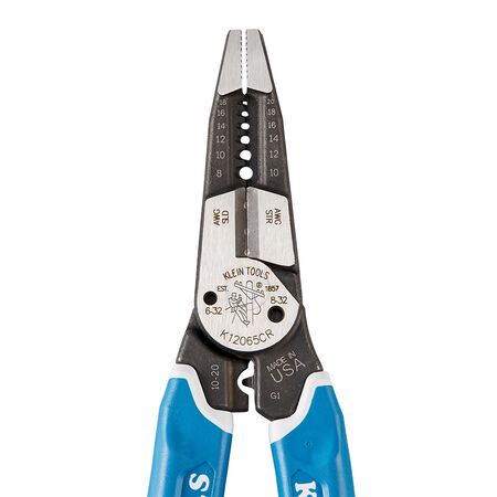 Klein-Kurve™ Heavy-Duty Wire Stripper / Cutter / Crimper Multi Tool, 8-20 AWG