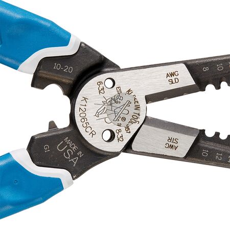 Klein-Kurve™ Heavy-Duty Wire Stripper / Cutter / Crimper Multi Tool, 8-20 AWG
