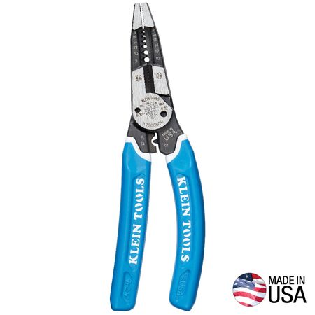 Klein-Kurve™ Heavy-Duty Wire Stripper / Cutter / Crimper Multi Tool, 8-20 AWG