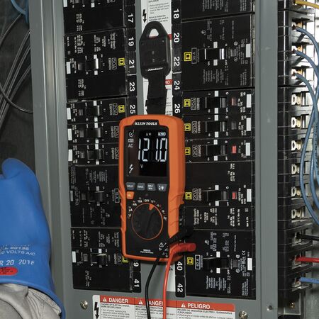 Slim Digital Multimeter, TRMS Auto-Ranging, 600V, Temp