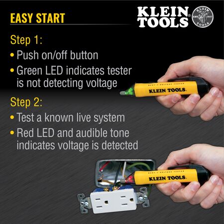 Non-Contact Voltage Tester Pen, 50 to 1000 Volts
