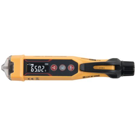 Non-Contact Voltage Tester Pen, 12-1000 V AC, with Laser Distance Meter