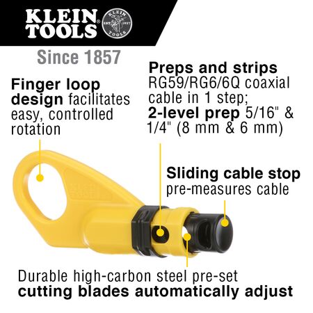 Coax Cable 2-Level Radial Stripper