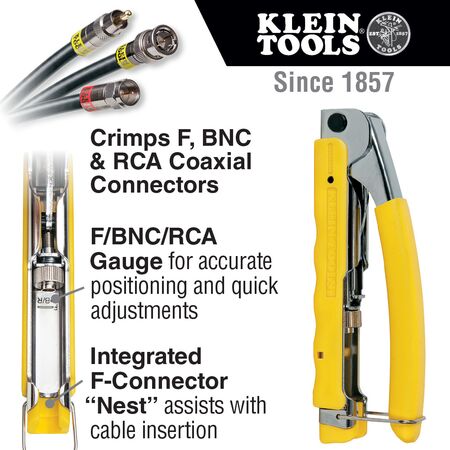 Compact, Multi-Connector Compression Crimper