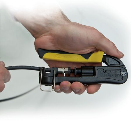 Heavy-Duty, Multi-Connector Compression Crimper