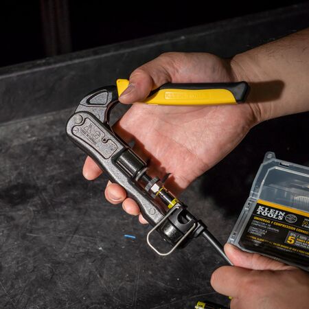 Heavy-Duty, Multi-Connector Compression Crimper