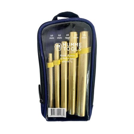 Brass Punch 5 Piece Set Diameter 10-25mm