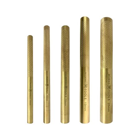Brass Punch 5 Piece Set Diameter 10-25mm