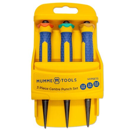Centre Punch Set 3 Pieces 2mm, 2.5mm And 3mm Punches