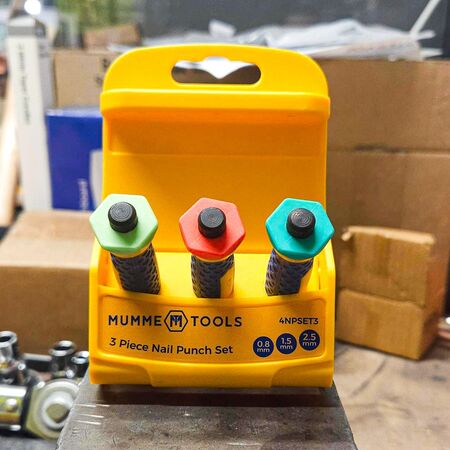 Nail Punch Set 3 Pieces 0.8mm, 1.5mm And 2.5mm Punches